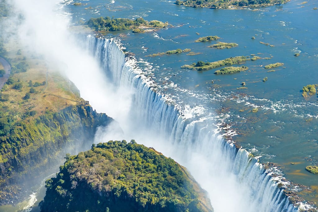 The,Victoria,Falls,Is,The,Largest,Curtain,Of,Water,In